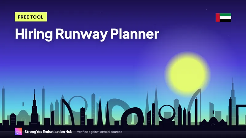 Hiring Runway Planner: When to Start Hiring to Meet 31 December